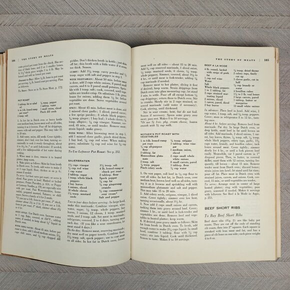 Vintage The Good Housekeeping Cookbook Dorothy B. Marsh 1963 Edition Hardcover - Picture 6 of 11